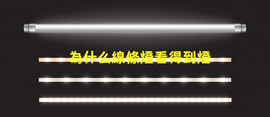 為什么線條燈看得到燈珠 線條燈為什么能看見燈珠